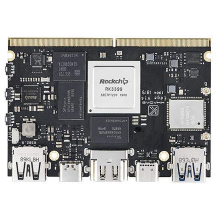 Khadas Edge Basic 2GB LPDDR4, 16GB eMMC, AP6356S, Rockchip RK3399, 64-bit Hexa SBC