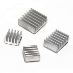 Heat Sink Kit for Raspberry Pi 3/4B - Silver Aluminum (SE-110991327)