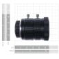 25mm 10MP Telephoto Lens for Raspberry Pi High Quality Camera with C Mount (SE-114992274) 25mm 10MP Telephoto Lens for Raspberry Pi High Quality Camera with C Mount (SE-114992274)