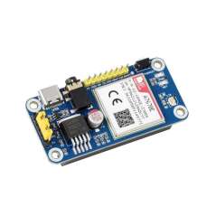 A7670E LTE Cat-1 HAT for Raspberry Pi, Multi Band, 2G GSM / GPRS, LBS, for Europe (WS-20049)