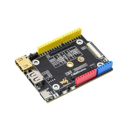Arduino Compatible Base Board For Raspberry Pi Compute Module 4, HDMI, USB, M.2 Slot (WS-21738)