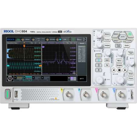 DHO804 (Rigol) 4x70MHz, 1.25GSa/S, 12Bit A/D + Serial Decoders