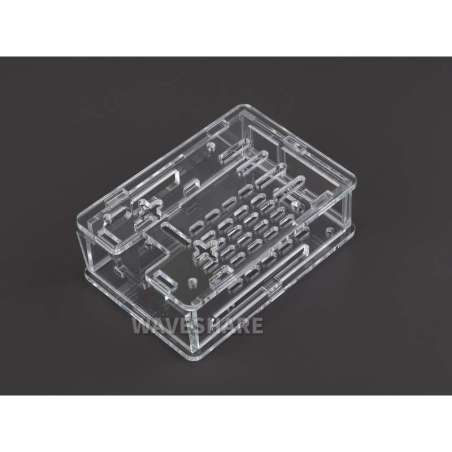 Clear Acrylic Case for Raspberry Pi 5, Supports installing Official Active Cooler (WS-26089)