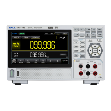 Multimeter DM858E (RIGOL) 5.5Digits,0.06%, 80rdgs/S, USB LAN, 7inch Color Touch Screen 1024x600