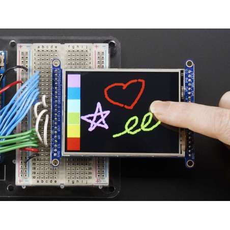 2.8" TFT LCD with Touchscreen Breakout Board w/MicroSD Socket - ILI9341