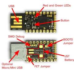 Espruino Pico (Adafruit 2621) USB stick that runs JavaScript, STM32F401CDU6